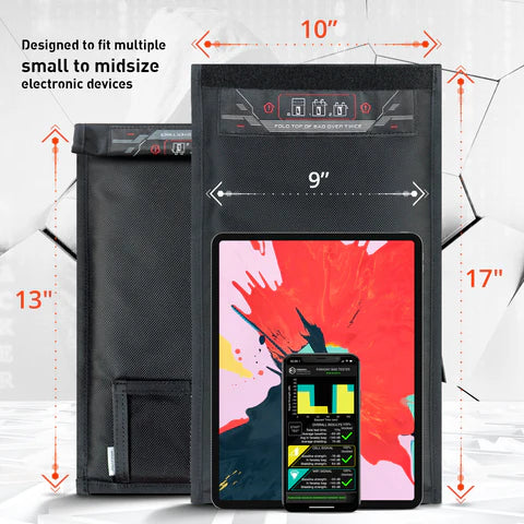 Mission Darkness™ Non-Window Faraday Bag for Tablets