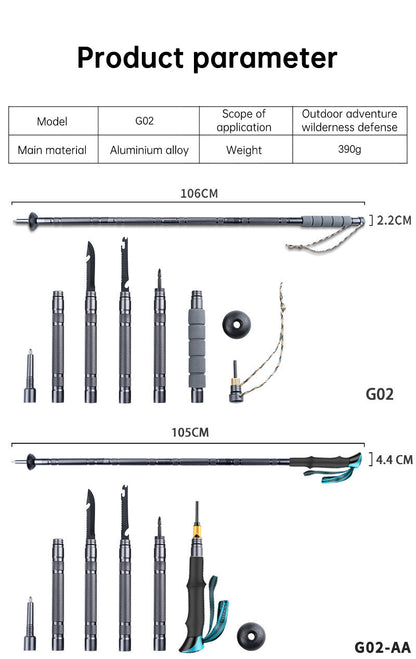 Collapsible Tactical Trekking Pole