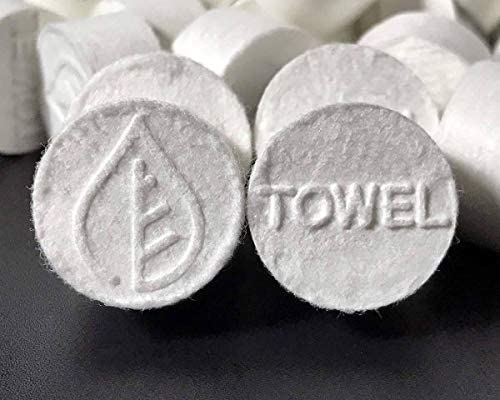 Coin Tissues | 500 Pack with 4 Carrying Cases | Toilet Paper Tablets | Compressed Towels | Expandable Wipes | Soft & Odor Free