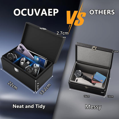 Ultimate Faraday Box with Bonus Faraday Bags – Extra-Large Signal Blocking Solution for Car Keys and Phones!