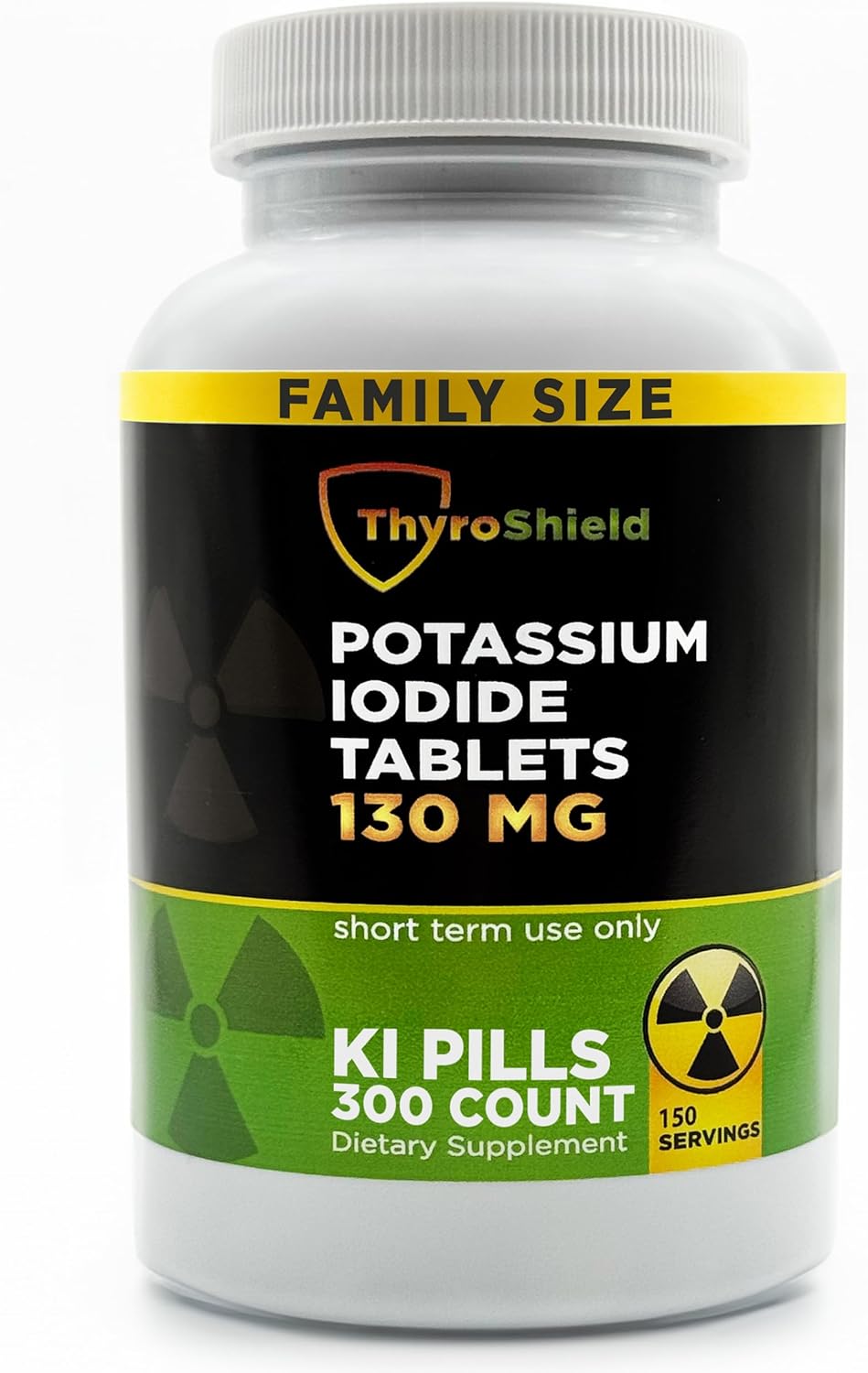 Potassium Iodide Tablets 130 Mg | 300Ct Iodine Tablets for Radiation Exposure - Potassium Iodine Pills - YODO Naciente - KI Pills - Made in USA -