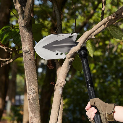 All-in-One Survival Shovel: 11-in-1 Camping Multitool Kit for Ultimate Outdoor Adventures