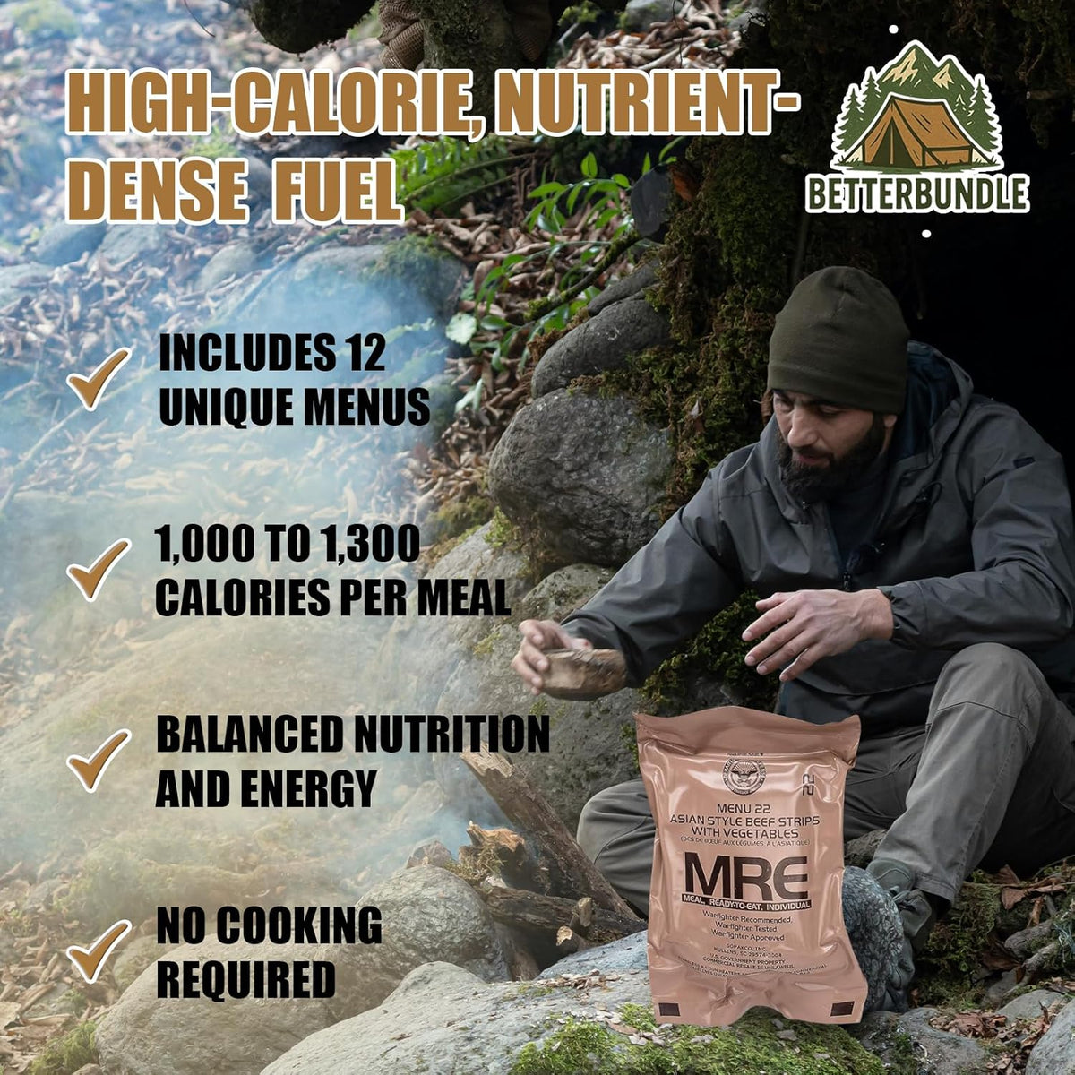 2026 Inspection MRE, U.S. MRE Meals, Emergency Supplies, Emergency Food Supply, Survival Food, Freeze Dried Food W/ Flameless Heater, Ready Meals (Variety Pack of 12) – (A or B Case Selected at Random) FRESH STOCK - 10 Year Shelf Life from Inspection Date