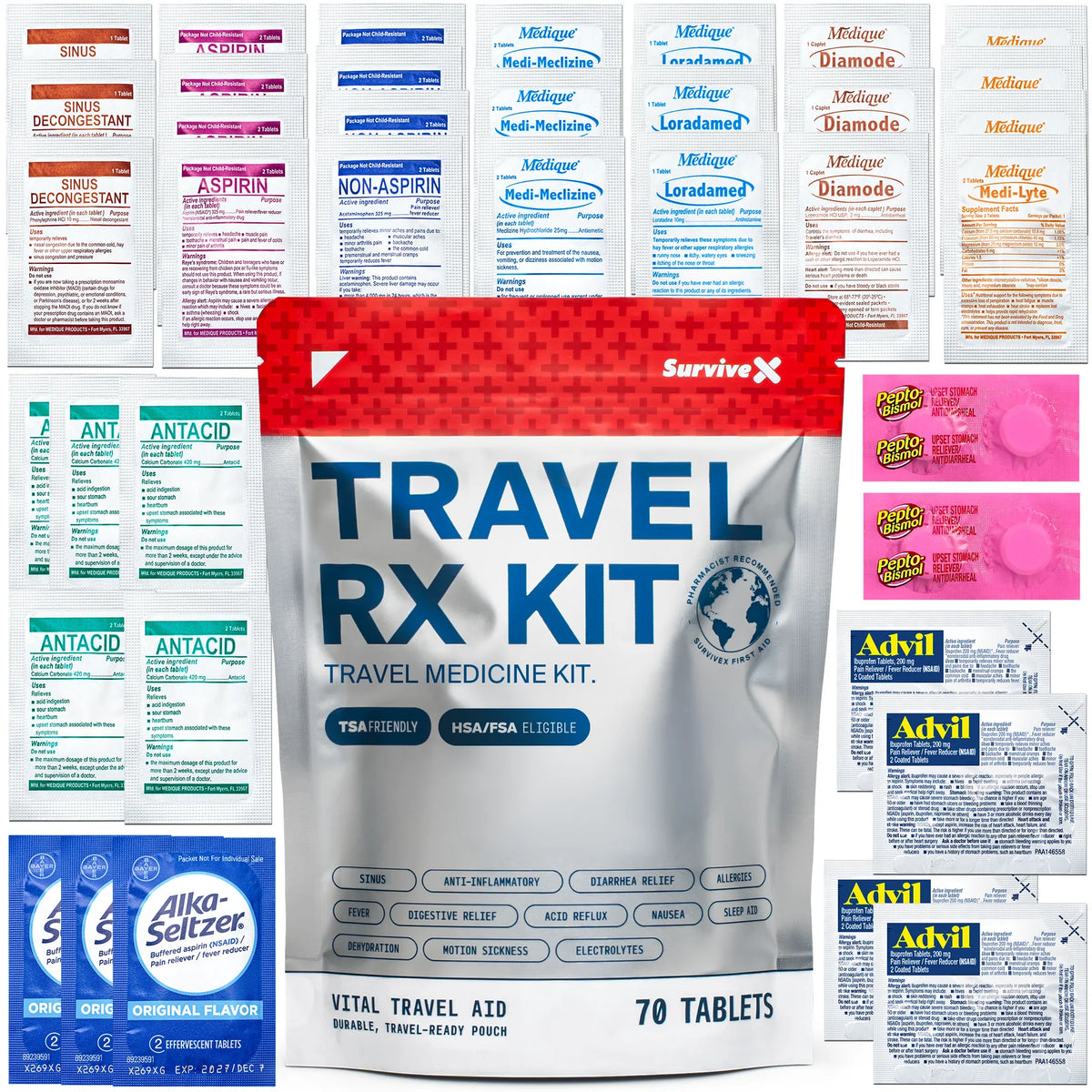 Survive X Travel Medicine Kit