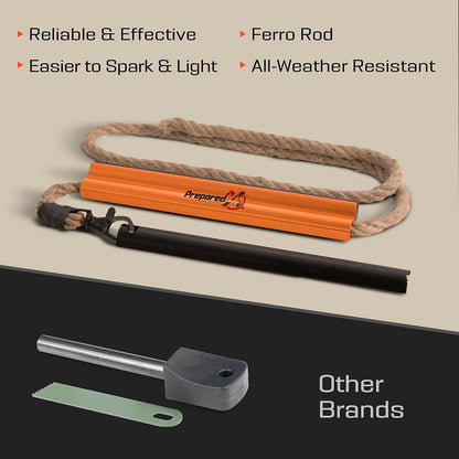 All-In-One Fire Starter | Flint & Steel Survival Kit