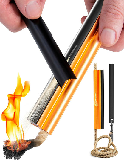 All-In-One Fire Starter | Flint & Steel Survival Kit