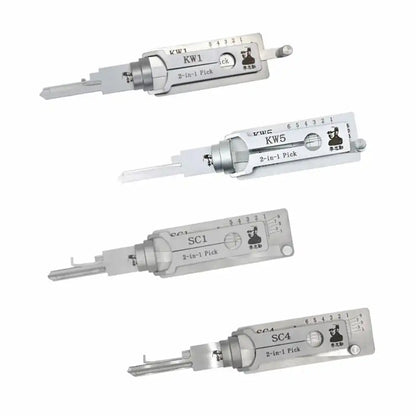 Classic Lishi Residential Pick Set | SC1, SC4, KW1, KW5 (4-Pack)