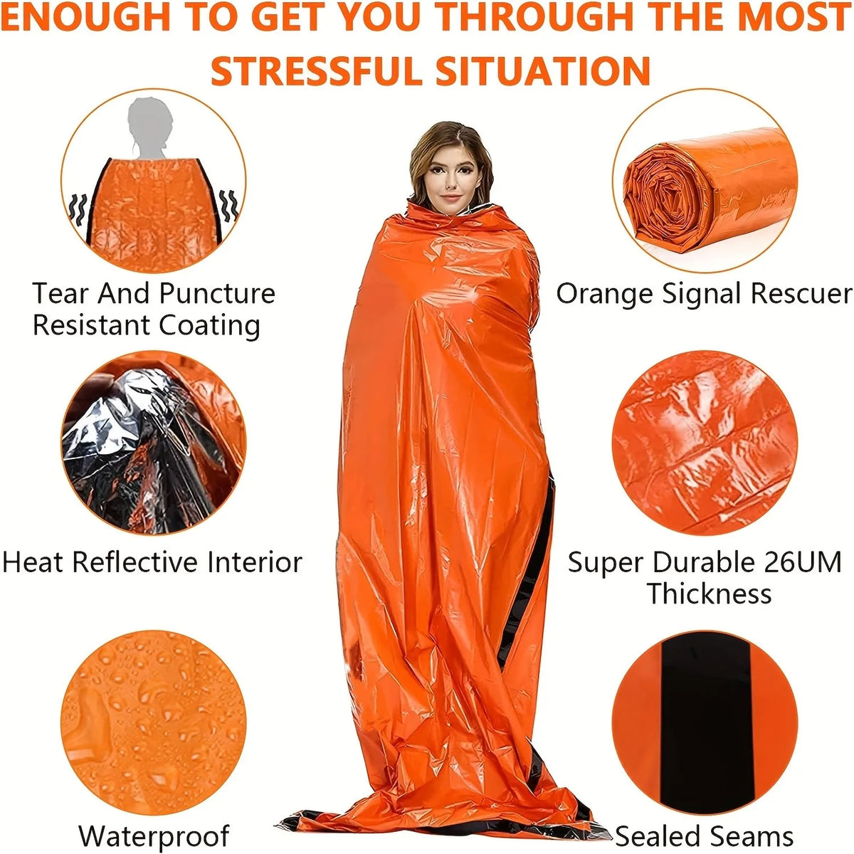 Emergency Mylar Survival Sleeping Bag