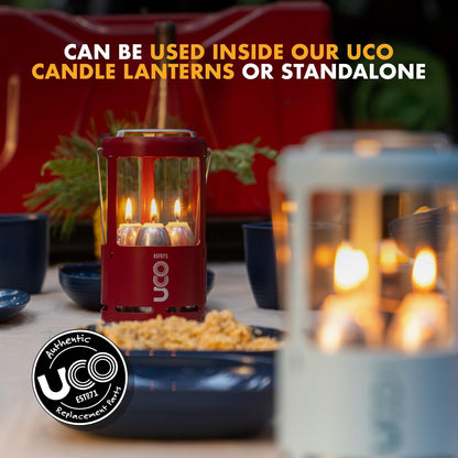 9-Hour White Candles for  Candle Lanterns, Long-Burning Candles for Outdoor, Camping, Prepping Supplies and Emergency Preparedness