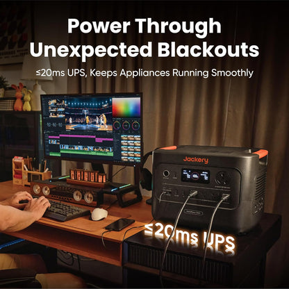 Homepower 3000 Portable Station with 2X 200W Panels, 3600W (7200W Surge), 3072Wh LFP Battery, USB-A/C, Home Backup, RV & Emergencies, Grey