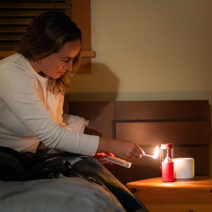 9-Hour White Candles for  Candle Lanterns, Long-Burning Candles for Outdoor, Camping, Prepping Supplies and Emergency Preparedness